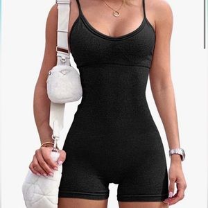 QQQ Tiktok Bodysuit in Black